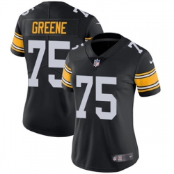 Nike Steelers #75 Joe Greene Black Alternate Womens Stitched NFL Vapor Untouchable Limited Jersey