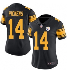 Women Pittsburgh Steelers 14 George Pickens Rush Vapor Untouchable Limited Stitched Jersey