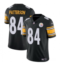 Women Pittsburgh Steelers 84 Cordarrelle Patterson Black Vapor Stitched Football Jersey