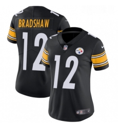 Womens Nike Pittsburgh Steelers 12 Terry Bradshaw Black Team Color Vapor Untouchable Limited Player NFL Jersey