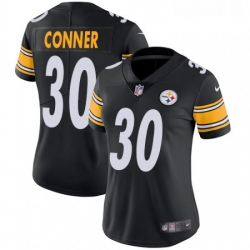 Womens Nike Pittsburgh Steelers 30 James Conner Black Team Color Vapor Untouchable Limited Player NFL Jersey