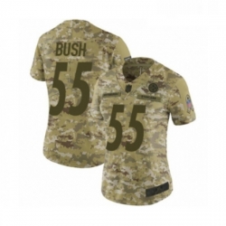 Womens Pittsburgh Steelers 55 Devin Bush Limited Camo 2018 Salute to Service Football Jersey