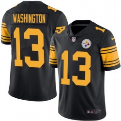 Nike Steelers #13 James Washington Black Youth Stitched NFL Limited Rush Jersey