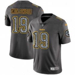 Youth Nike Pittsburgh Steelers 19 JuJu Smith Schuster Gray Static Vapor Untouchable Limited NFL Jersey