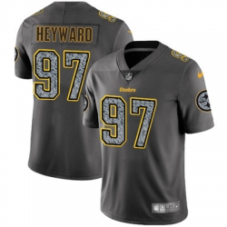 Youth Nike Steelers #97 Cameron Heyward Gray Static NFL Vapor Untouchable Game Jersey