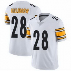 Youth Pittsburgh Steelers Miles Killebrew #28 White Vapor Limited Stitched Football Jersey