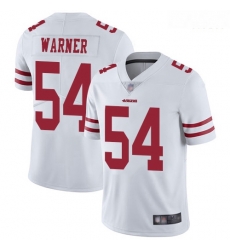 49ers 54 Fred Warner White Men Stitched Football Vapor Untouchable Limited Jersey