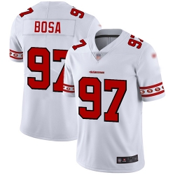 49ers 97 Nick Bosa White Mens Stitched Football Limited Team Logo Fashion Jersey