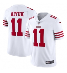 Men San Francisco 49ers 11 Brandon Aiyuk 2022 New White Vapor Untouchable Stitched Jersey