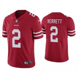 Men San Francisco 49ers 2 Jason Verrett Red Vapor Limited Jersey