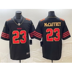 Men San Francisco 49ers 23 Christian McCaffrey Black Stitched Jersey
