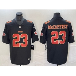 Men San Francisco 49ers 23 Christian McCaffrey Black Vapor Untouchable Limited Stitched Jersey