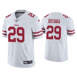 Men San Francisco 49ers 29 Talanoa Hufanga White Vapor Limited Jersey