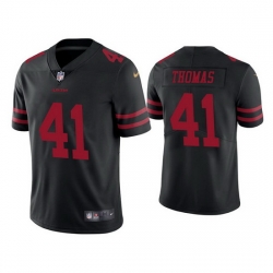 Men San Francisco 49ers 41 Ambry Thomas Black Vapor Limited Jersey