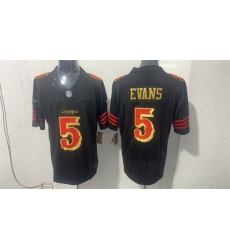 Men San Francisco 49ers 5 Mike Evans Black Gold 2026 F U S E Rivalries Vapor Limited Stitched Football Jersey Men San Francisco 49ers 5 Mike Evans Black Gold 2026 F U S E Rivalries Vapor Limited Stitched Football Jersey
