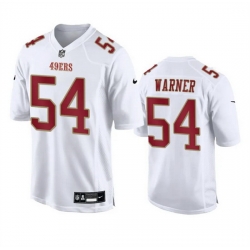 Men San Francisco 49ers 54 Fred Warner White Fashion Vapor Untouchable Limited Stitched Football Jersey