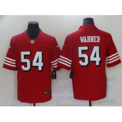 Men San Francisco 49ers 54 Warner Red Nike Vapor Untouchable Limited 2021 NFL Jersey