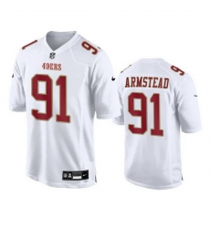Men San Francisco 49ers 91 Arik Armstead White Fashion Vapor Untouchable Limited Stitched Football Jersey