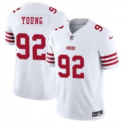 Men San Francisco 49ers 92 Chase Young White 2023 F U S E  Stitched Football Jersey