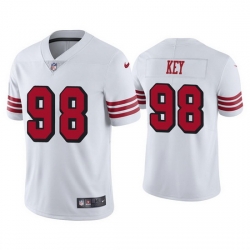 Men San Francisco 49ers 98 Arden Key Color Rush White Vapor Limited Jersey