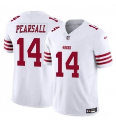 Men San Francisco 49ers White 2024 Draft F U S E  Vapor Untouchable Limited Stitched Football Jersey