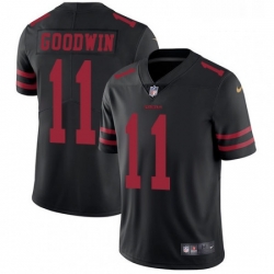 Mens Nike San Francisco 49ers 11 Marquise Goodwin Black Vapor Untouchable Limited Player NFL Jersey