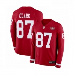 Mens Nike San Francisco 49ers 87 Dwight Clark Limited Red Therma Long Sleeve NFL Jersey