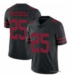 Men's San Francisco 49ers #25 Eli Mitchell Black Vapor Untouchable Limited Jersey