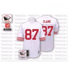 Mitchell and Ness San Francisco 49ers 87 Dwight Clark Authentic White NFL Jersey