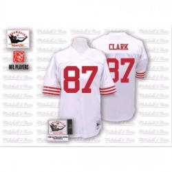 Mitchell and Ness San Francisco 49ers 87 Dwight Clark Authentic White NFL Jersey