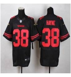 New San Francisco 49ers #38 Jarryd Hayne Black Alternate Men Stitched NFL Elite Jersey