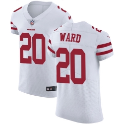 Nike 49ers #20 Jimmie Ward White Mens Stitched NFL Vapor Untouchable Elite Jersey