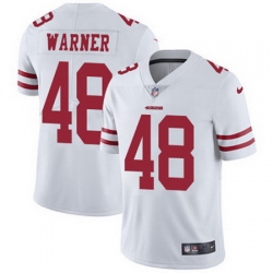 Nike 49ers #48 Fred Warner White Mens Stitched NFL Vapor Untouchable Limited Jersey