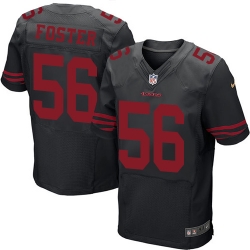 Nike 49ers #56 Reuben Foster Black Alternate Mens Stitched NFL Elite Jersey