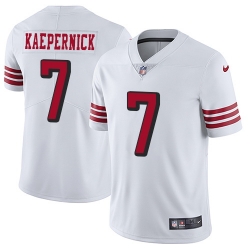 Nike 49ers #7 Colin Kaepernick White Rush Mens Stitched NFL Vapor Untouchable Limited Jersey