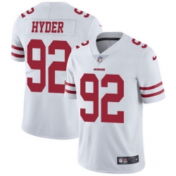 Nike 49ers 92 Kerry Hyder White Men Stitched NFL Vapor Untouchable Limited Jersey