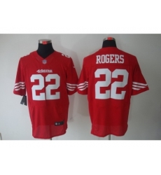 Nike San Francisco 49ers 22 Carlos Rogers Red Elite NFL Jersey