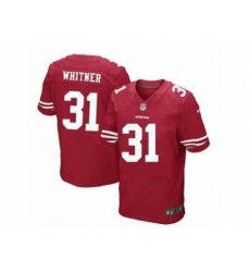 Nike San Francisco 49ers 31 Donte Whitner red Elite NFL Jersey