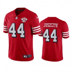 Nike San Francisco 49ers 44 kyle juszczyk Red Rush Men 75th Anniversary Stitched NFL Vapor Untouchable Limited Jersey