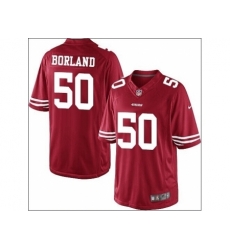 Nike San Francisco 49ers 50 Chris Borland Red Limited NFL Jersey