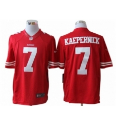 Nike San Francisco 49ers 7 Colin Kaepernick Red Limited NFL Jersey