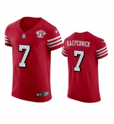 Nike San Francisco 49ers 7 Colin Kaepernick Red Rush Men 75th Anniversary Stitched NFL Vapor Untouchable Elite Jersey