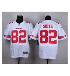Nike San Francisco 49ers 82 Torrey Smith white Elite NFL Jersey