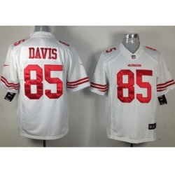 Nike San Francisco 49ers 85 Vernon Davis White Limited NFL Jersey