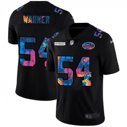 San Francisco 49ers 54 Fred Warner Men Nike Multi Color Black 2020 NFL Crucial Catch Vapor Untouchable Limited Jersey