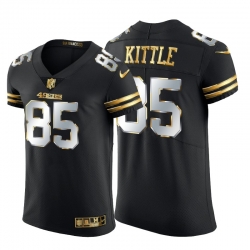 San Francisco 49ers 85 George Kittle Men Nike Black Edition Vapor Untouchable Elite NFL Jersey