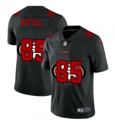 San Francisco 49ers 85 George Kittle Men Nike Team Logo Dual Overlap Limited NFL Jersey Black