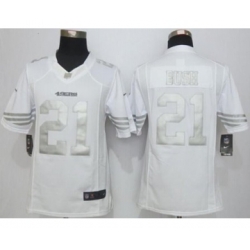 nike nfl jerseys san francisco 49ers 21 bush white Platinum[nike limited][bush]