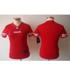 Women Nike San Francisco 49ers Blank Red Color[NIKE LIMITED Jersey]