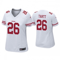 Women San Francisco 49ers 26 Jaquiski Tartt White Jersey